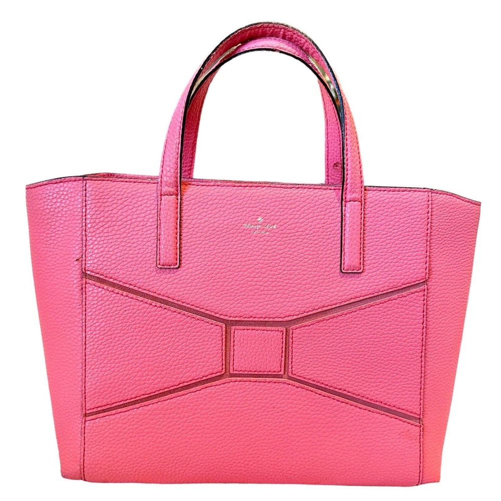 Kate Spade New York Authentic Francisca Large Tote Bag Pink Flamingo Leather